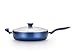 T-fal Inititives Ceramic Thermo-Spot Heat Indicator Dishwasher Oven Safe Jumbo Cooker with Lid Cookware, 5-Quart, Blue