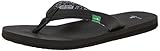Sanuk Women's Yoga Zen Flip Flop, Black, 10 M US