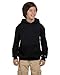Duofold Boys' Big Powerblend Eco Fleece Pullover Hoodie, Black, M