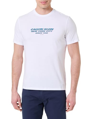 SS 30S Whsl SP Cknyc Graphic Tee Lv04Re834G T-Shirts Graphiques, White (Brilliant White), L Homme