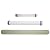 KurtzyTM Set Of 3 Smooth Rolling Pins- 23cm/33cm/50cm- With Guide Rings For Cake Decorating, Icing