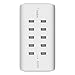 Belkin Rockstar 10 Port Usb Charging Station Power Strip - Experience Fast Charging With Power Supply Of 2.4amp/Port - Space Saver Usb Multiport Charger Designed For Desktop & Bedroom Organization