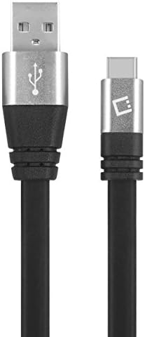 USB-A to USB-C Charging Sync Cable by CyonGear-Tangle Free- Standard 3.2' (1m)-for Type C devices including Samsung Galaxy S8/S8 Plus, Nexus 5X/6, Chromebook Pixel, and more- Retail Packaging