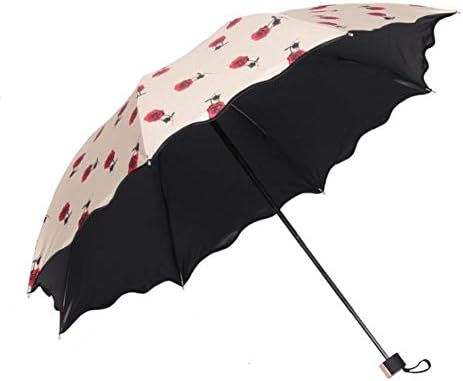 RMXMY Garden Beach Parasol Sunshade Sun Umbrella Outdoor Tilting Folding Anti-uv Umbrellas Creative sunscreen Portable umbrella Compact umbrellas (color : B)