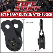 TUFF STUFF CNC Machined Snatch Block 10 Ton Winch Pulley 1/4" 20,000lb Capacity