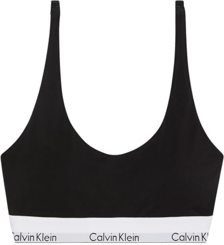 Damen Bralette Lightly Lined mit Logobund, Schwarz (Black), L