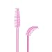 G2PLUS 100PCS Disposable Eyelash Brushes, Adjustable Mascara Wands Makeup Applicator, Lash Spoolies Brushes for Eyelash Extensions and Eyebrows (Baby Pink)