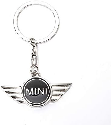 Mini Cooper Car Accesories Cool Strap Landyard Keychains Key Ring Key Fob for Women (Black)