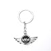 Mini Cooper Car Accesories Cool Strap Landyard Keychains Key Ring Key Fob for Women (Black)