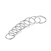 Candyfancy 925 Sterling Silver 1.2mm Stacking Midi Thin Rings Comfort Fit Wedding Band Ring Set Size 3-9