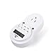 WenTop Digital Programmable Timer Socket Plug Wall Home Plug-in Switch Energy-Saving Home Lights, Fish Tank Heater All Household Appliances (Video Guide)