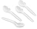 [50 White Tea Spoons] Plastimade Disposable Heavy Duty Plastic Cutlery,Great for Every Day Use, Home, Office, Party, Picnics, or Outdoor Events,