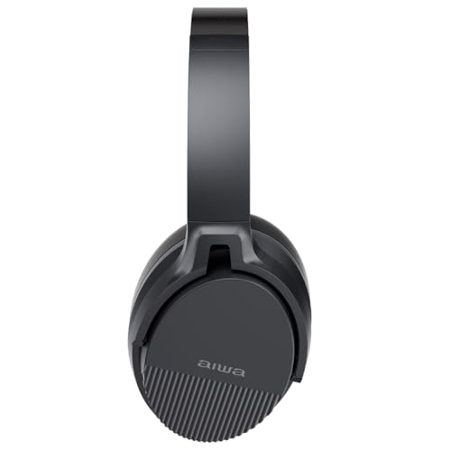 Aiwa AW-ANC2040 Audífonos Inalámbricos Bluetooth 5.2 con Cancelación Activa de Ruido (ANC), Autonomía de 40 Horas, Control Táctil, Diseño Plegable, Driver de 40mm, Carga Rápida y Micrófono Integrado