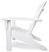 POLYWOOD SH22WH Seashell Adirondack Chair, White