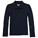 The Children's Place Girl's Long Sleeve Pique Polo, Tidal, Medium