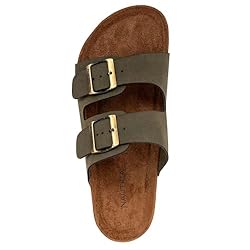 Nautica Men's Double Buckle Slide-Comfort