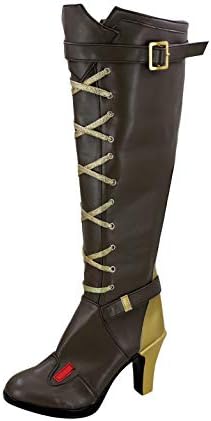 Veribuy Halloween Hero Women Cosplay Shoes Adult Costume High Heel Boots