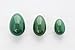Yoni Egg Set of 3 - Green Aventurine - Predrilled, Hand Crafted, Natural Wax, 3 Sizes, 3 Weights, for Women to Strengthen Pelvic Floor Muscles and Counter Stress Adult Urinary Incontinence, By JIC Gem