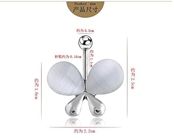 Amazon.com: Charming Body Piercing Jewelry Steel Umbilical ...