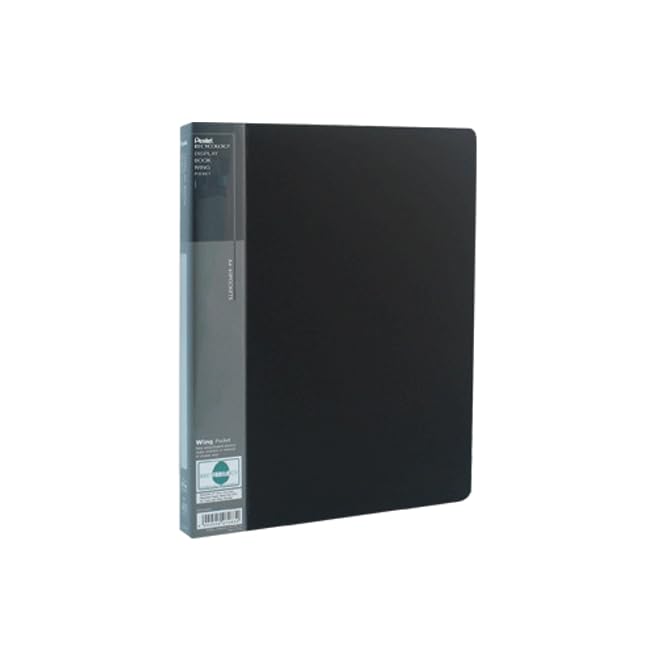 Pentel DCF444A Presentation Folder A4 40 Pockets - Black, 444A