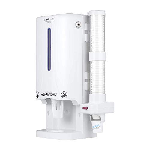 Manual Mouthwash Dispenser (White) for GotFreshBreath AlcoholFree