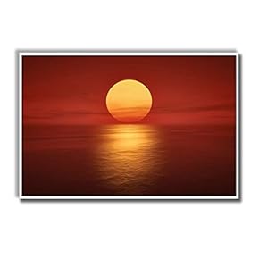 Framed Canvas Home Artwork Decoration Beautiful Sunrise Canvas Wall Art for Living Room, Bedroom - 16x24 inches
