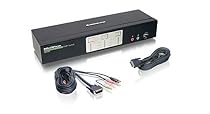 IOGEAR 2-Port Dual View Dual Link DVI KVMP Switch with Audio,GCS1642