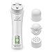 Snailax Cordless Back Massager Handheld – Rechargeable Wand Massager for Neck,Back,Shoulder Foot, Portable Body Massager, Adjustable & Multi-Purpose 3 Massage Heads (White)