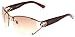 Gucci Women's 2820/F/S Wrap Sunglasses,Shiny Brown Frame/Brown Gradient Lens,One Size
