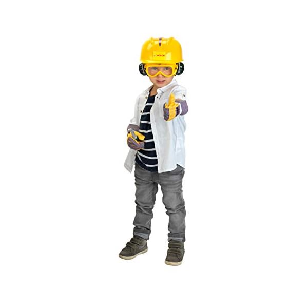 Theo Klein 8532 Bosch Kettensäge mit Zubehör | Batteriebetriebene Säge mit Sound- und Lichtfunktion | Inkl. Arbeitsschutzzubehör | Spielzeug für Kinder ab 3 Jahren – Bild 5