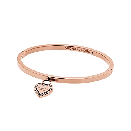 Michael Kors Women's Logo Rose Gold-Tone Bangle Bracelet (Model