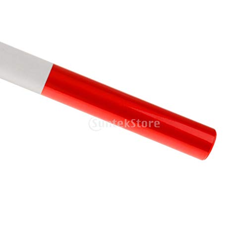 Red White Plastic Outdoor Athletic Track and Field Running Racing Relay Baton