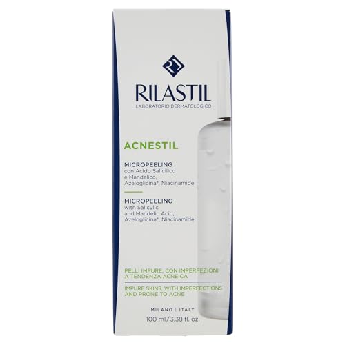 Acnestil Micropeeling, Intensives Gesichtspeeling mit Salicylsäure, Reinigungspeeling Gegen Hautunreinheiten, Für Unreine, Zu Akne Neigende Haut, 100 ml Packung