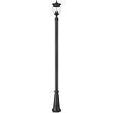 Z-Lite 5016PHMR-5011P Davina 3 Light 115" Tall Post Light - Black