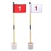 KINGTOP Golf Flags for Yard, Putting Green Pin Flags, Portable Golf Flagsticks with Hole Cup Set, 3 feet, Gifts, Thanksgiving, Halloween, Family, Children, Kids