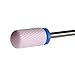 SpeTool Ceramic Nail Drill Bits Cylinder with Smooth Top Electric File 3/32 Inch Manicure Pedicure Nail Art Tool, Medium, Pink