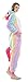 USTOP Unicorn Adult Animal Kigurumi Cosplay Costume Pajamas Onesies (S(148cm-160cm), Colorful Unicorn)