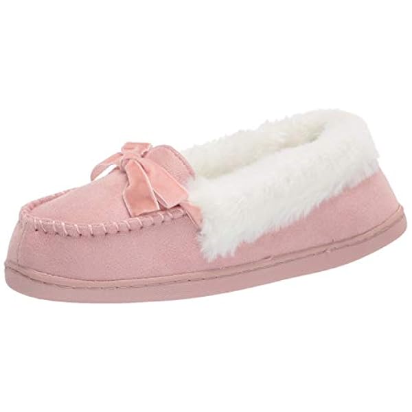 jessica simpson womens micro suede moccasin indoor outdoor slipper shoe