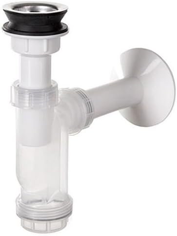 Bathroom Kitchen Single Bottle Drain Waste Trap with Transparent Body Casing