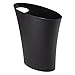 Umbra Skinny Sleek & Stylish Bathroom Trash, Small Garbage Can Wastebasket for Narrow Spaces at Home or Office, 2 Gallon Capacity, Black primary