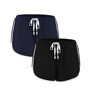 iClosam Dames Shorts Zacht Katoen Pyjama Bodems met Trekkoord Elastische Taille Running Sport Shorts met Zakken voor…