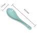 AnBnCn 6 Piece Ceramic Asian Soup Spoon/Appetizer Spoon Set,Mint_Colored