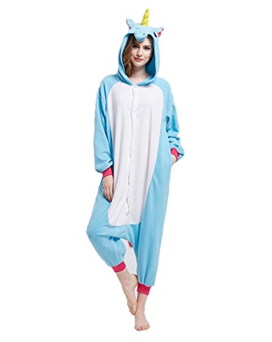 2017 Unisex-adult Kigurumi Onesie Cosplay Animal Outfits Unicorn Pajamas for Women and Men