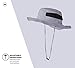 Tough Headwear Fishing Hat for Men & Women - Boonie Hat - Mens Beach Hat, Camping Hat, Gardening Hat, Outdoor Hat, Floppy Hat Light Gray
