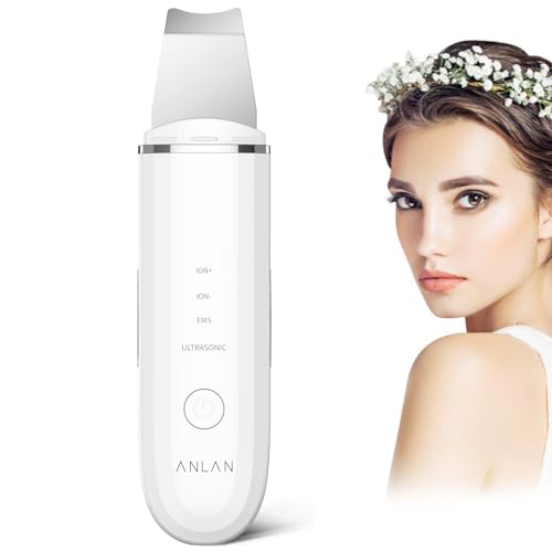 4 in 1 ANLAN Ultrasonic Skin Cleanser Facial Cleanser - Deep Cleansing, Vibrating Scrub, Facial Care and Blackhead Removal