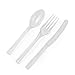 Concept Party Products 300 Piece Plastic Cutlery Pack, Clear