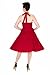 Lindy Bop Women's 'Myrtle' Classy Vintage 1950's Halter Neck Flared Swing Party Dress