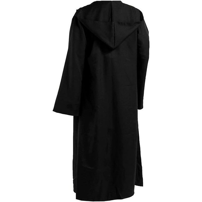 Photo 1 of OYYJIG Magician Robe for Adult Teens, Wizard School Costume for Men Women,Four Magic College Styles Cloak Witch Hooded Cape (Blue, L)