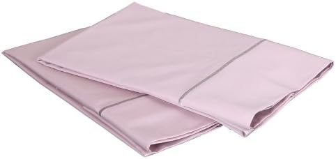 Affluence 1000-Thread-Count, 100% Cotton Sateen Standard Pillowcase Set; Blush