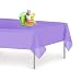 Lavender 1 Pack Premium Disposable Plastic Tablecloth 54 Inch. x 108 Inch. Rectangle Table Cover By Grandipity primary